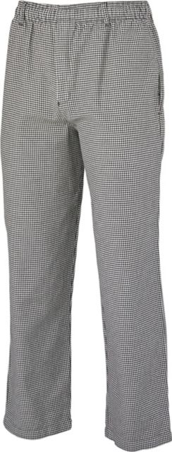 Chef Pant. Color: Black & White Hounds Tooth.  4X.
