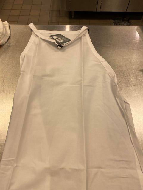 BIB APRON WHT 33X23 NO PKT