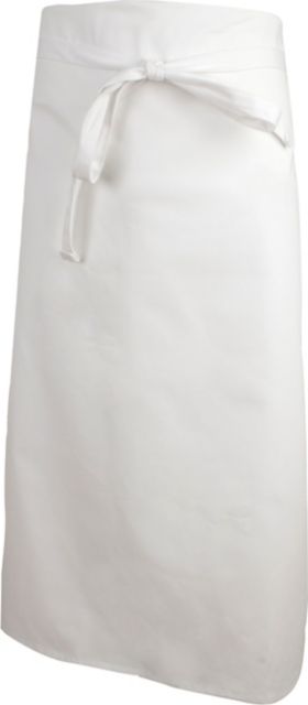 4-Sided Bistro Apron - White, 33'' Long x 29'' Wide