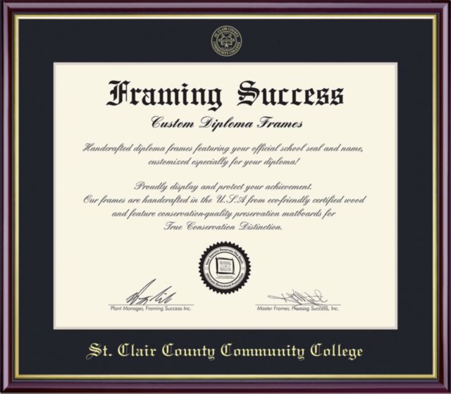 St. Clair County Community College 7'' x 9'' Academic Diploma Frame