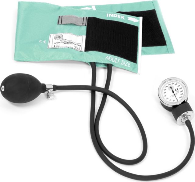 PREMIUM ADULT ANEROID SPHYGMOMANOMTER IN CLAMSHELL-AQUA SEA