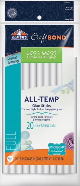 Elmer's CraftBond Less Mess All-Temp Glue Sticks - Each