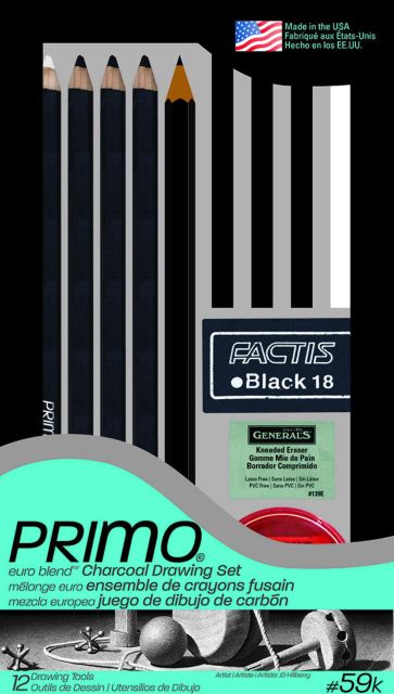 Primo Euro Charcoal Draw Set