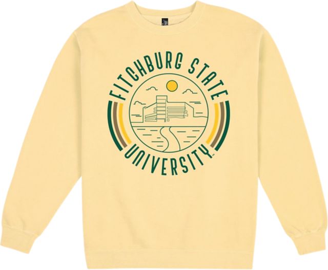 Fitchburg State University Pigment Dyed Fleece Crewenck - ONLINE ONLY