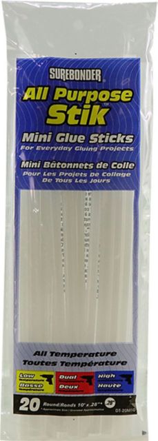 GLUE STICKS MINI 10 INCH 20/PACK