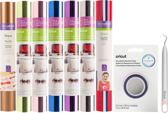 Cricut Mixed Iron-On Materials Bundle, Multi - ONLINE ONLY