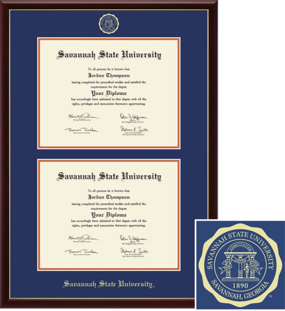 Church Hill Classics Double Document, 8.5X11, Bachelors, Masters Diploma Frame - ONLINE ONLY