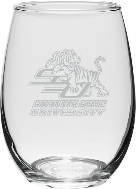 Savannah State University 21 oz. Wine Glass