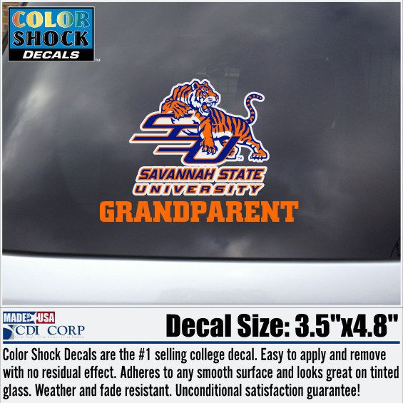 Savannah State University Grandparent Decal