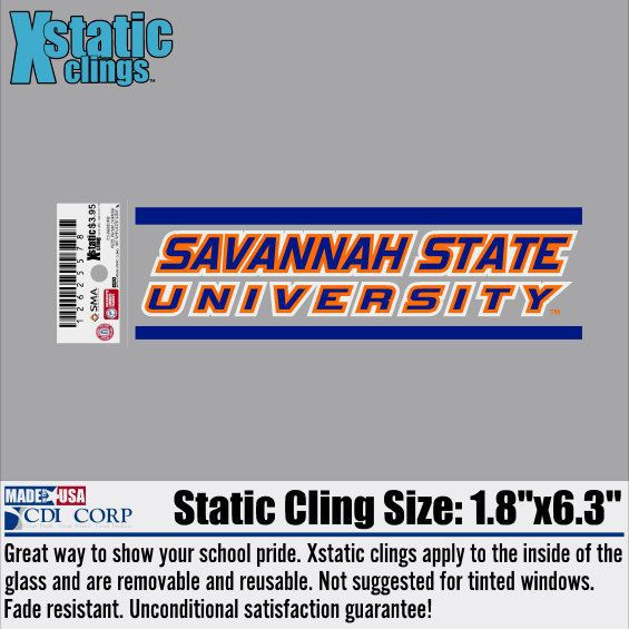 Savannah State University Cling Decal