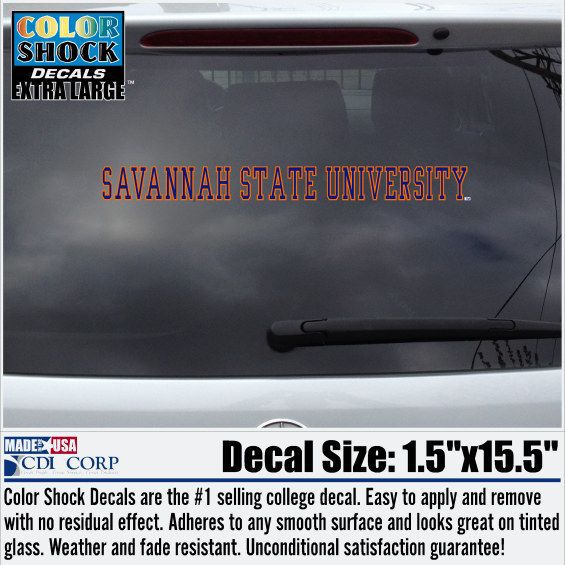 Savannah State University Strip Decal
