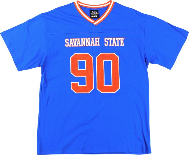 Savannah State University HBCU Women's Long Sleeve Football Jersey