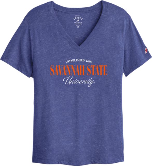 Savannah State University Women's V-Neck Short Sleeve T-Shirt