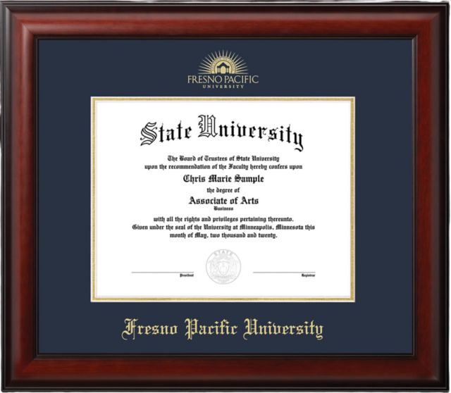 Fresno Pacific University 11 in. x 8.5 in. Diploma Frame