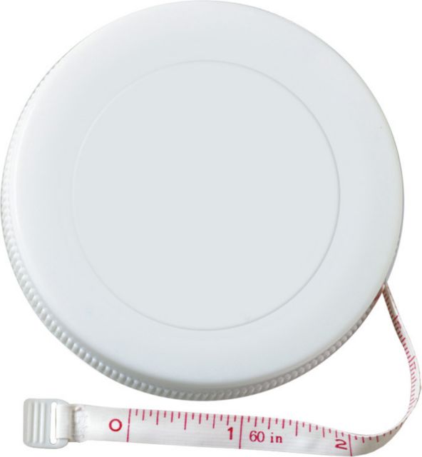 TAPE MEASURE-NO LOGO-WHITE-POLY BAG