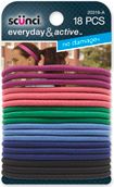 Scunci 18ct Colored Elastic Hair Bands