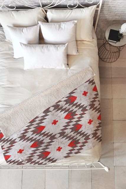Native Rustic by Holli Zollinger Fleece Throw Blanket Medium 60" x 50"