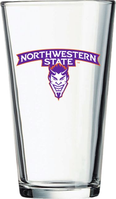 Northwestern State University Demons 16 oz. Glass