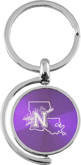 Northwestern State University Spinner Key Tag
