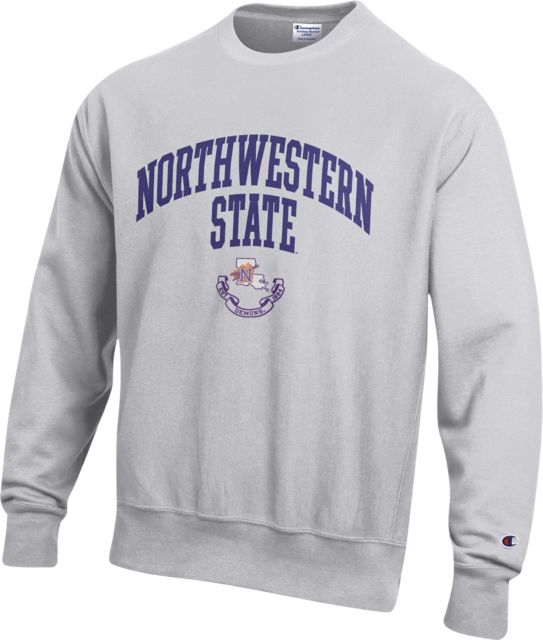 Northwestern State University Demons Reverse Weave Crewneck Sweatshirt