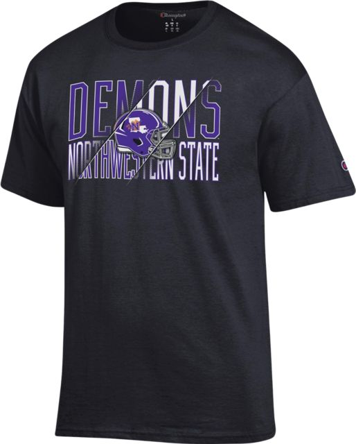 Northwestern State University Helmet Short Sleeve T-Shirt