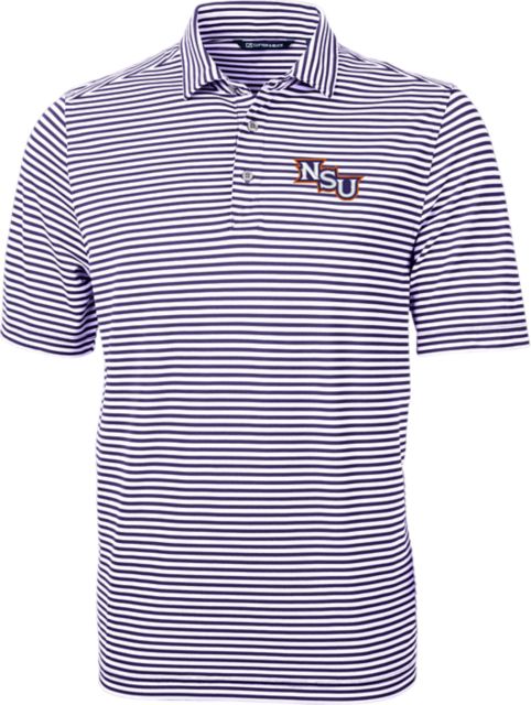 Northwestern State University Striped Eco Polo