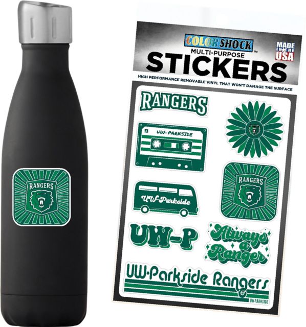 University of Wisconsin - Parkside 7.5'' x 7.5'' Sticker Sheet