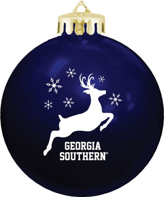 Georgia Southern University Round Shatterproof Ornament