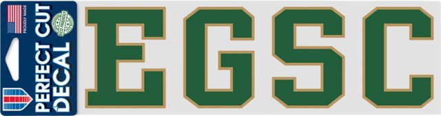 East Georgia State College 3'' x 10'' Perfect Cut Decal