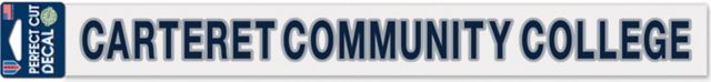 Carteret Community College 2'' x 17'' Perfect Cut Decal