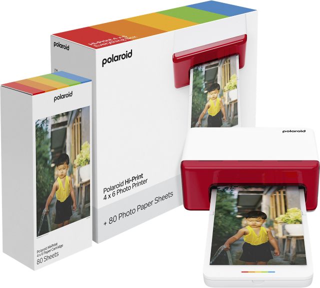 Polaroid Hi-Print Photo Printer Starter Kit, 4x6, Black - ONLINE ONLY