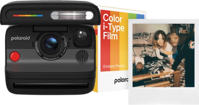 Polaroid Flip Instant Camera & Film Bundle, Black - ONLINE ONLY