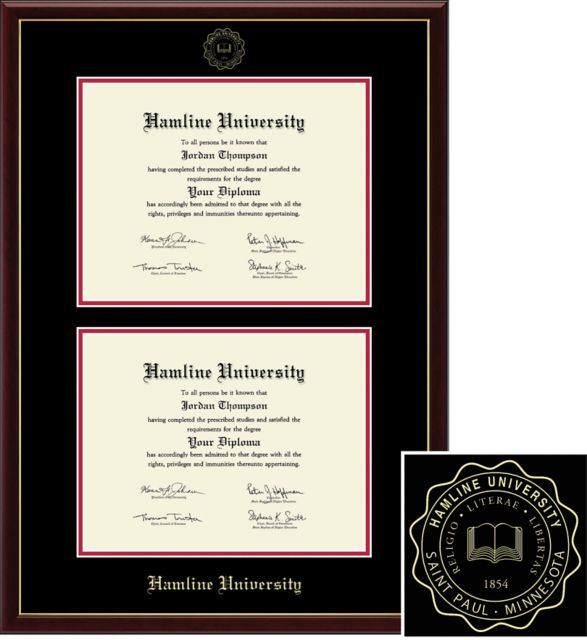 Church Hill Classics Double Document, 8.5x11, Bachelors, Masters, Diploma Frame - ONLINE ONLY