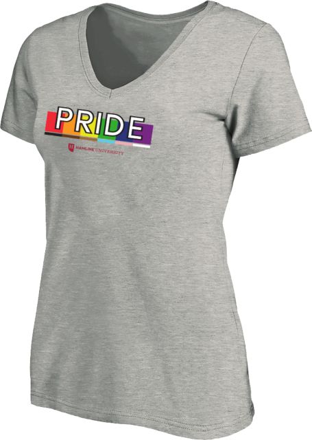Hamline University Womens Plus V-Neck T-Shirt Hamline University Pride - ONLINE ONLY