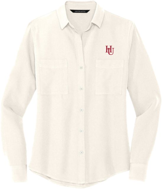 Hamline University Women's Long Sleeve Button Down Top