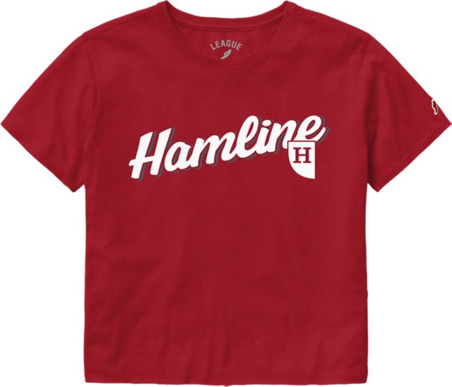 Hamline University Pipers Women's Crop Short Sleeve T-Shirt