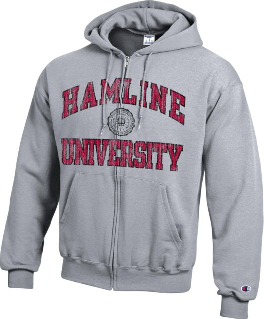 Hamline University Full Zip Hooded Sweatshirt