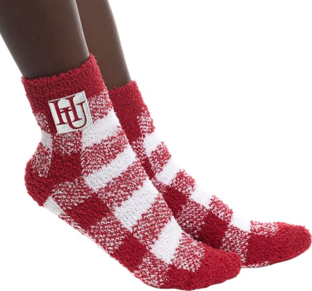 Hamline University Buffalo Check Socks