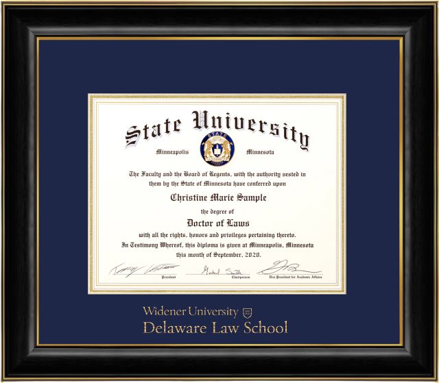 Widener University  14 x 17 Diploma Frame