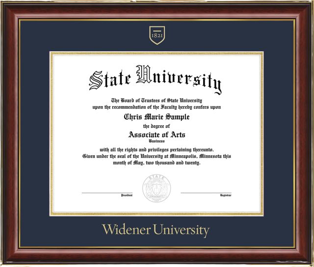 Widener University  11 x 14 Diploma Frame