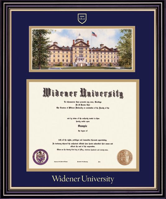 Widener University  Diploma Frame