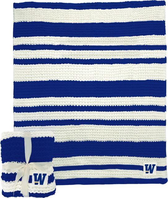 Widener University  Cable Knit Throw 50x60