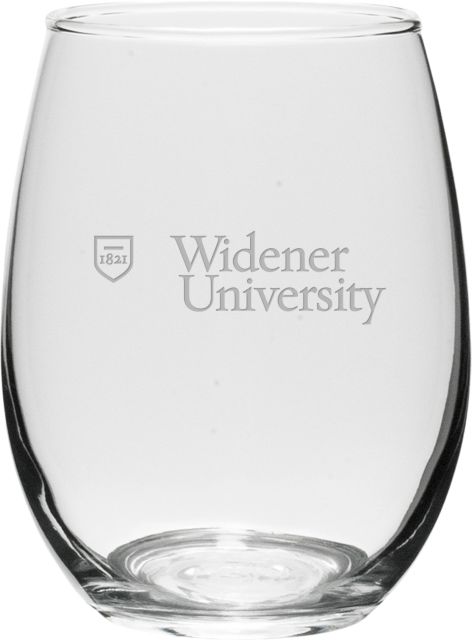 Widener University  15 oz. Stemless Wine Glass