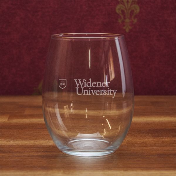Widener University  21 oz. Stemless Wine Glass