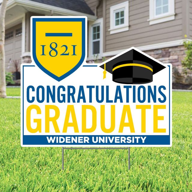 Widener University  Grad 22 x 19 Lawn Sign