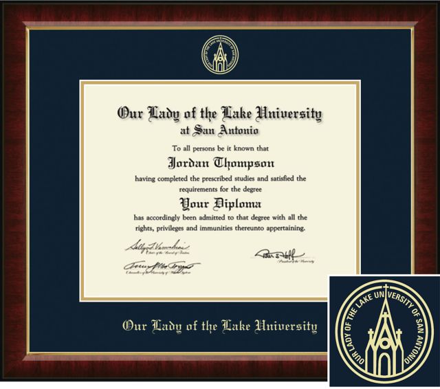 Church Hill Classics Embossed Diploma Frame. Bachelors, Masters, PhD. - ONLINE ONLY