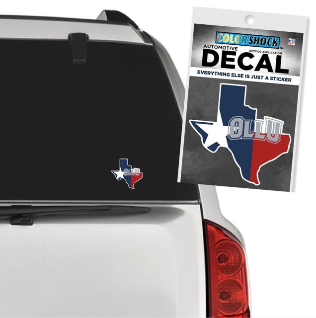 Our Lady of the Lake University Texas State Flag Decal