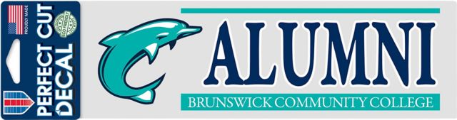 Brunswick Community College Alumni 3'' x 10'' Perfect Cut Decal
