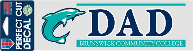 Brunswick Community College 3'' x 10'' Dad Decal