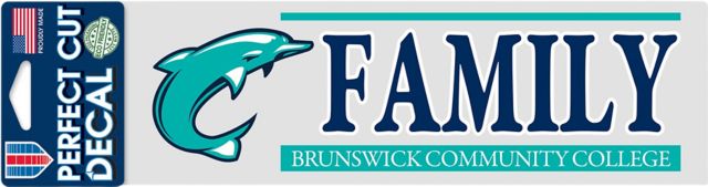 Brunswick Community College 3x10 Family Decal